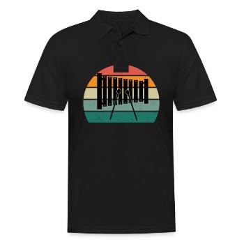 xylofon xylofon spieler musik spielerin xylofonist - Männer Poloshirt - Schwarz - Vorne - Kai (181cm)