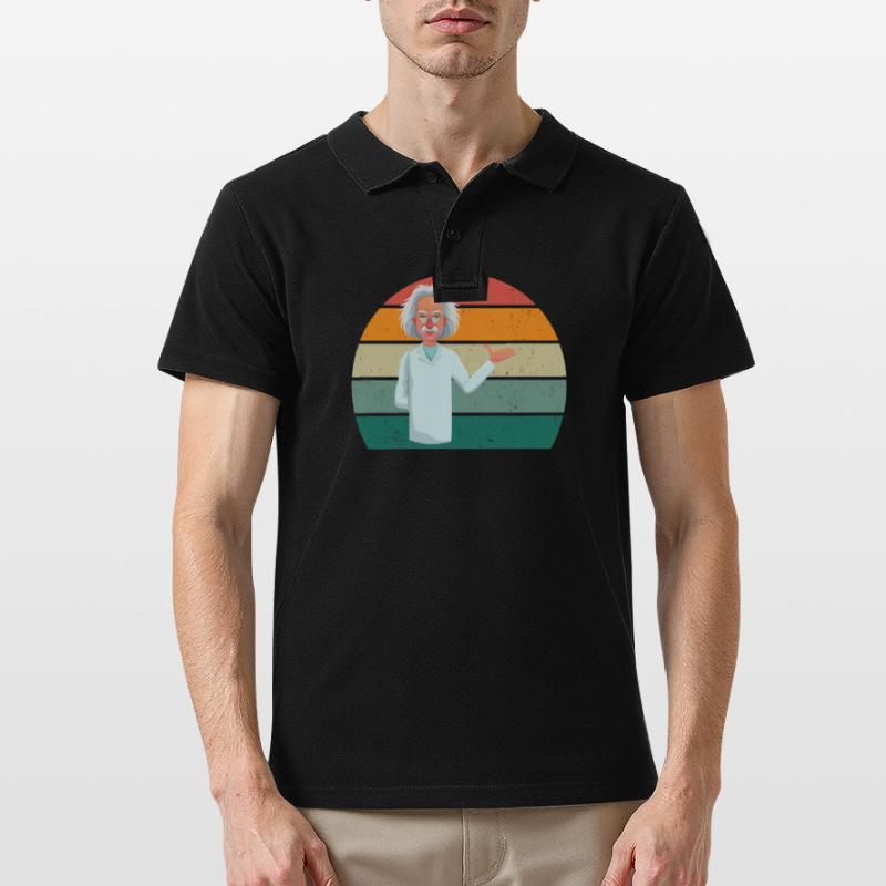 science scientist research knowledge Men's Polo Shirt