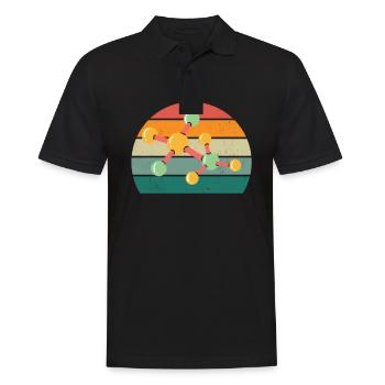 science scientist research knowledge - Men's Polo Shirt - black - Front - Kai (181cm)