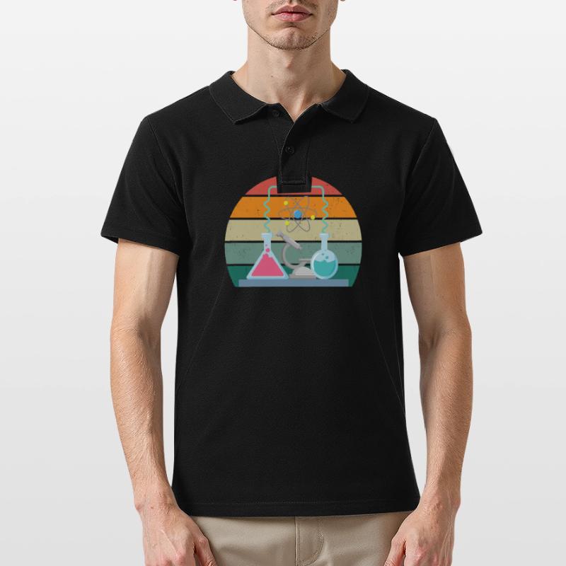 science scientist research knowledge Men's Polo Shirt