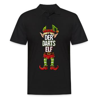 Darts Elf Partnerlook Weihnachten - Männer Poloshirt - Schwarz - Vorne - Kai (181cm)