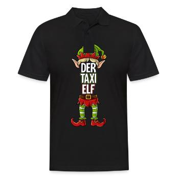 Taxi Elf Partnerlook Weihnachten - Männer Poloshirt - Schwarz - Vorne - Kai (181cm)