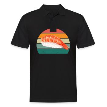 maki sushi essen roher fisch japan japanisch sushi - Männer Poloshirt - Schwarz - Vorne - Kai (181cm)