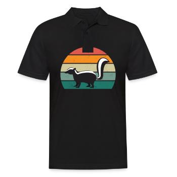 Skunks stink mammals defend skunk - Men's Polo Shirt - black - Front - Kai (181cm)