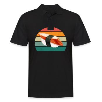 maki sushi essen roher fisch japan japanisch sushi - Männer Poloshirt - Schwarz - Vorne - Kai (181cm)