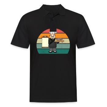 maki sushi essen roher fisch japan japanisch sushi - Männer Poloshirt - Schwarz - Vorne - Kai (181cm)