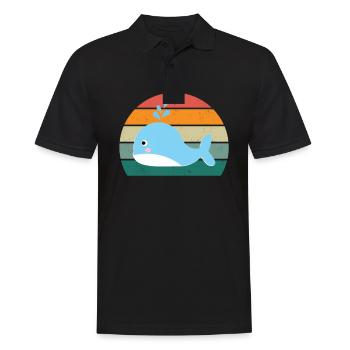 Baleines Cétacés Mammifères Mammifères marins Baleines - Polo Homme - noir - Devant - Kai (181cm)