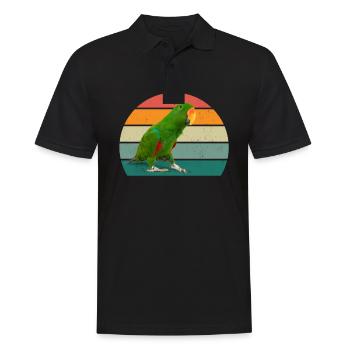 oiseaux vol planeur air plumes plumes vol oiseau - Polo Homme - noir - Devant - Kai (181cm)
