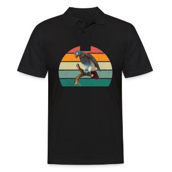 oiseaux vol planeur air plumes plumes vol oiseau - Polo Homme - noir - Devant - Kai (181cm)
