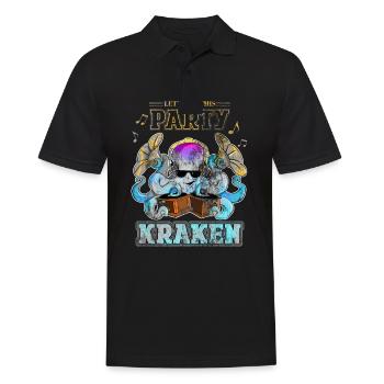 Let's Get This Party Kraken Virtuoso Melodious - Männer Poloshirt - Schwarz - Vorne - Kai (181cm)