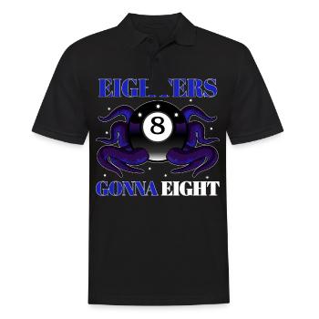 Eighters Gonna Eight Champion Squid - Männer Poloshirt - Schwarz - Vorne - Kai (181cm)