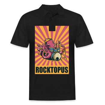 Melodious Tentacles Star Rocktopus Harmonic - Männer Poloshirt - Schwarz - Vorne - Kai (181cm)