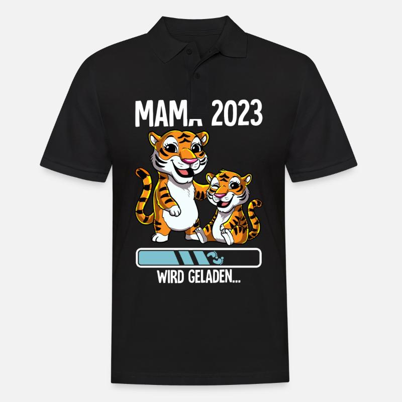 Werdende Mama 2023 - Männer Poloshirt - Schwarz