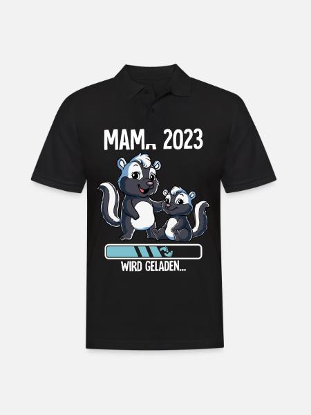 Werdende Mama 2023 - Männer Poloshirt - Schwarz