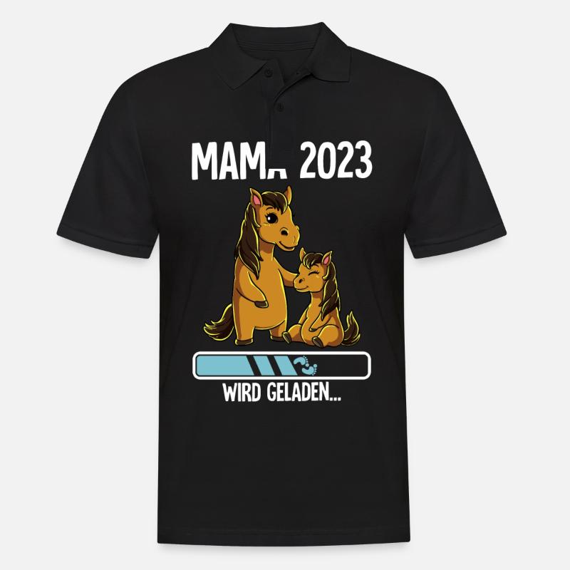 Werdende Mama 2023 - Männer Poloshirt - Schwarz