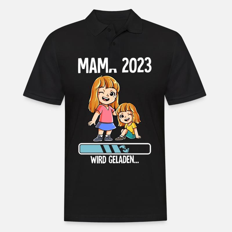 Werdende Mama 2023 - Männer Poloshirt - Schwarz