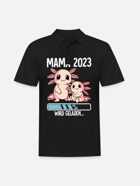 Werdende Mama 2023 - Männer Poloshirt - Schwarz