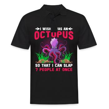 Octopus Octopus Sea Tentacle Octopus Octopus Octopus - Men's Polo Shirt - black - Front - Kai (181cm)