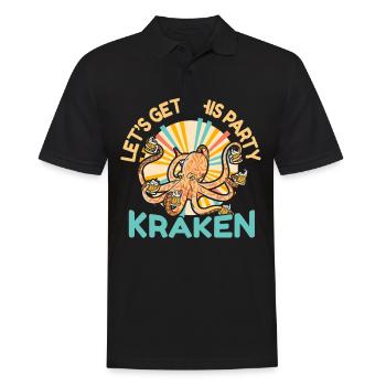 Octopus Octopus Sea Tentacle Octopus Octopus Octopus - Men's Polo Shirt - black - Front - Kai (181cm)
