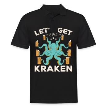 Octopus Octopus Sea Tentacle Octopus Octopus Octopus - Men's Polo Shirt - black - Front - Kai (181cm)