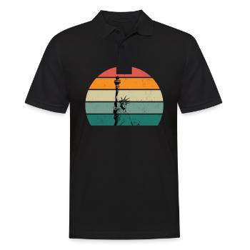 États-Unis Américains États-Unis - Polo Homme - noir - Devant - Kai (181cm)
