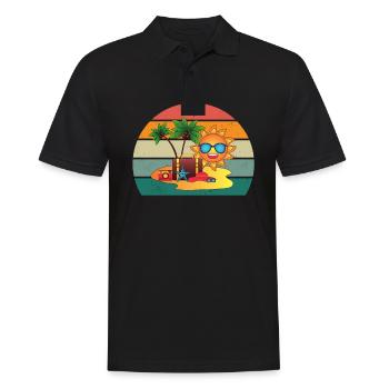 Voyage Voyageur Vacancier Holidaymaker Holidays - Polo Homme - noir - Devant - Kai (181cm)