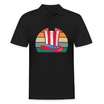 États-Unis Américains États-Unis - Polo Homme - noir - Devant - Kai (181cm)
