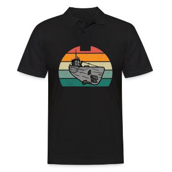 U-boater submariner submariner submarine - Men's Polo Shirt - black - Front - Kai (181cm)