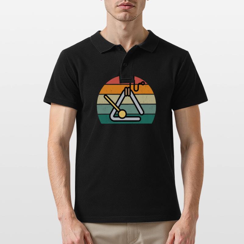 Triangle Player Triangle Player Sound Triangle Men's Polo Shirt