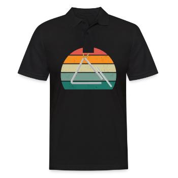 Triangle Player Triangle Player Sound Triangle - Men's Polo Shirt - black - Front - Kai (181cm)