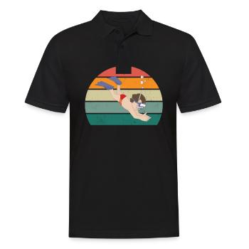 plongeur plongeur plongée plongée à oxygène - Polo Homme - noir - Devant - Kai (181cm)