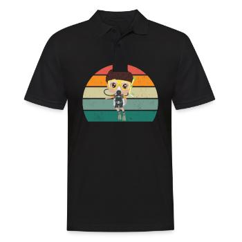Plongeur Plongée Plongée Oxygène Plongée - Polo Homme - noir - Devant - Kai (181cm)