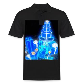 Weihnachten Weihnachtsbaum Schematic Blaupause - Männer Poloshirt - Schwarz - Vorne - Kai (181cm)