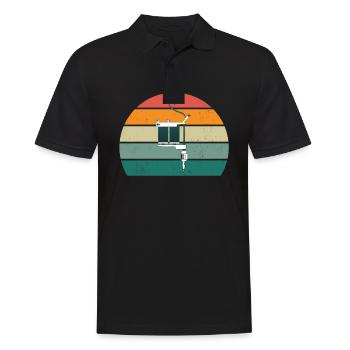 tatoo tattoo tattoowierer tattowierer körperkunst - Männer Poloshirt - Schwarz - Vorne - Kai (181cm)
