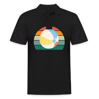 Vacances de sable vacances de vacancier - Polo Homme - noir - Devant - Kai (181cm)