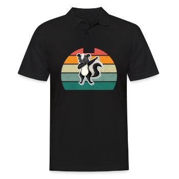 Les mouffettes puent les mammifères défendent la mouffette - Polo Homme - noir - Devant - Kai (181cm)