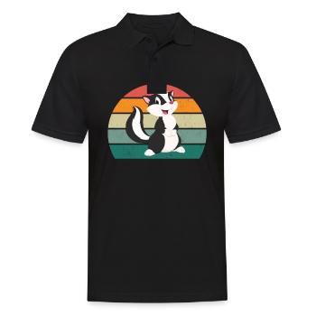 Skunks stink mammals defend skunk - Men's Polo Shirt - black - Front - Kai (181cm)