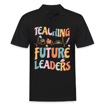 Primary School Teacher Kindergarten Educator - Men's Polo Shirt - black - Front - Kai (181cm)