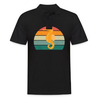 Hippocampes Eau Mer Océan Nageurs Chevaux - Polo Homme - noir - Devant - Kai (181cm)