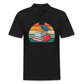 Ecoles, enseignants enseignants élèves, élèves classe - Polo Homme - noir - Devant - Kai (181cm)