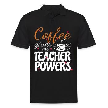 Primary School Teacher Kindergarten Educator - Men's Polo Shirt - black - Front - Kai (181cm)