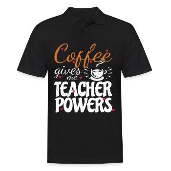 Primary School Teacher Kindergarten Educator - Men's Polo Shirt - black - Front - Kai (181cm)