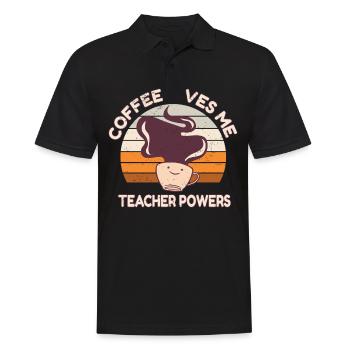Primary School Teacher Kindergarten Educator - Men's Polo Shirt - black - Front - Kai (181cm)