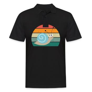 Insectes limaces Coquille de limace Nudibranche - Polo Homme - noir - Devant - Kai (181cm)