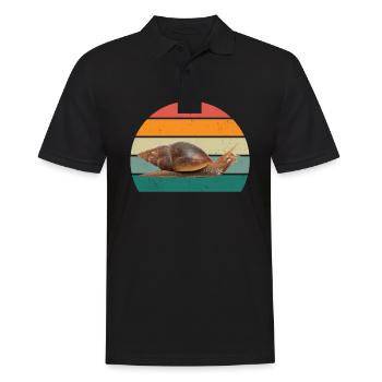 Slug insects Slug shell Nudibranch - Men's Polo Shirt - black - Front - Kai (181cm)