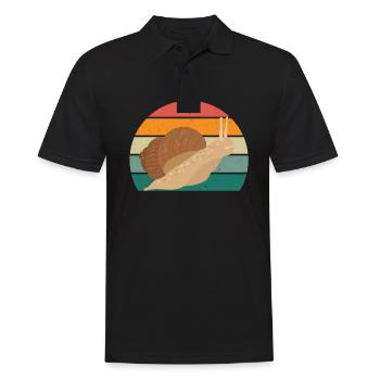 Slug insects Slug shell Nudibranch - Men's Polo Shirt - black - Front - Kai (181cm)