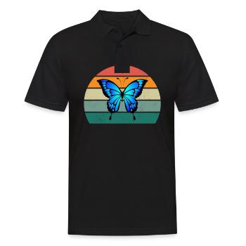 Papillon Chenille Chenilles Cocoon Mouche Floraison - Polo Homme - noir - Devant - Kai (181cm)
