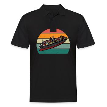 Ship Boat Boats Yacht Yachts Captain Ships - Men's Polo Shirt - black - Front - Kai (181cm)