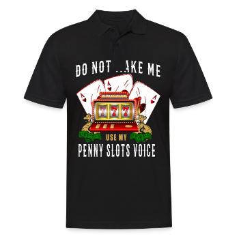 Casino Gambling Slot Machine à sous Jeu de cartes - Polo Homme - noir - Devant - Kai (181cm)