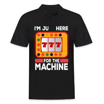 Kasino Glücksspiel Spielautomat Kartenspiel - Männer Poloshirt - Schwarz - Vorne - Kai (181cm)